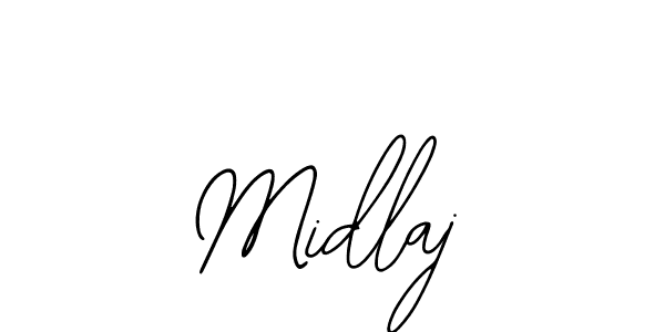 You can use this online signature creator to create a handwritten signature for the name Midlaj. This is the best online autograph maker. Midlaj signature style 12 images and pictures png