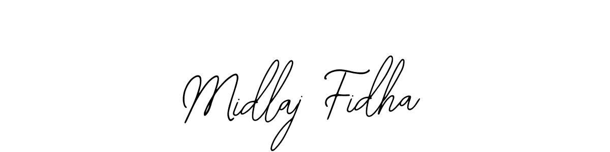 Make a beautiful signature design for name Midlaj Fidha. With this signature (Bearetta-2O07w) style, you can create a handwritten signature for free. Midlaj Fidha signature style 12 images and pictures png