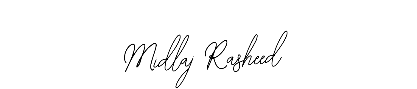 Create a beautiful signature design for name Midlaj Rasheed. With this signature (Bearetta-2O07w) fonts, you can make a handwritten signature for free. Midlaj Rasheed signature style 12 images and pictures png