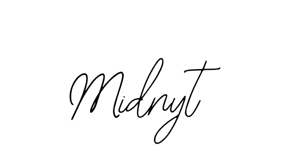 Midnyt stylish signature style. Best Handwritten Sign (Bearetta-2O07w) for my name. Handwritten Signature Collection Ideas for my name Midnyt. Midnyt signature style 12 images and pictures png