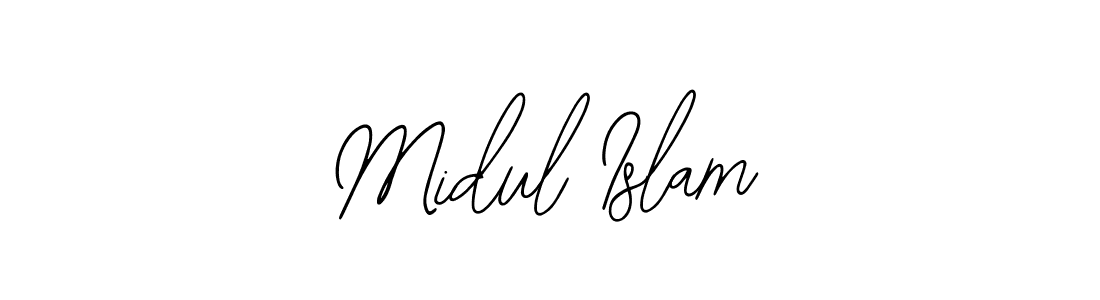 How to Draw Midul Islam signature style? Bearetta-2O07w is a latest design signature styles for name Midul Islam. Midul Islam signature style 12 images and pictures png