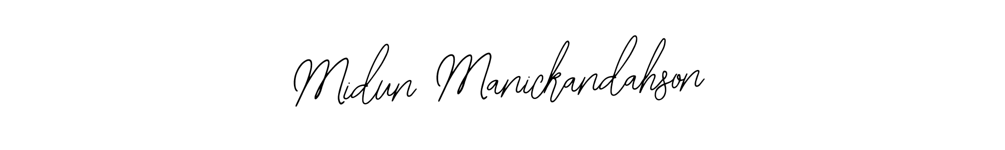 Design your own signature with our free online signature maker. With this signature software, you can create a handwritten (Bearetta-2O07w) signature for name Midun Manickandahson. Midun Manickandahson signature style 12 images and pictures png