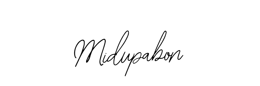 Here are the top 10 professional signature styles for the name Midupabon. These are the best autograph styles you can use for your name. Midupabon signature style 12 images and pictures png