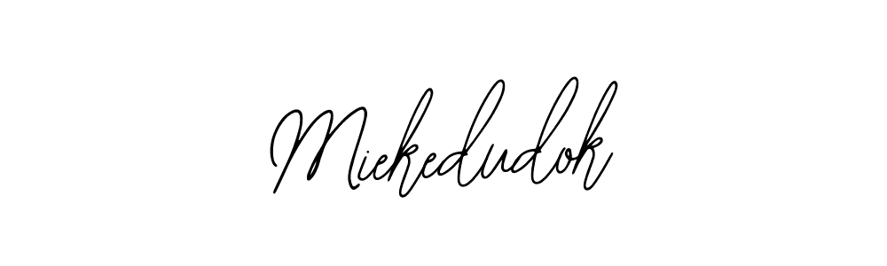 Make a beautiful signature design for name Miekedudok. With this signature (Bearetta-2O07w) style, you can create a handwritten signature for free. Miekedudok signature style 12 images and pictures png