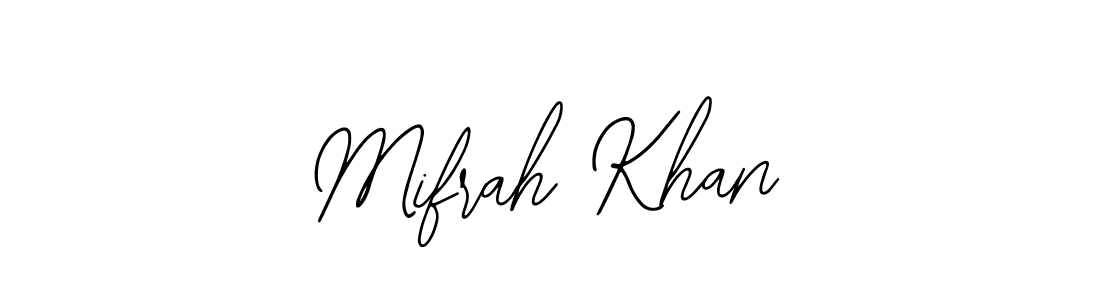 if you are searching for the best signature style for your name Mifrah Khan. so please give up your signature search. here we have designed multiple signature styles  using Bearetta-2O07w. Mifrah Khan signature style 12 images and pictures png