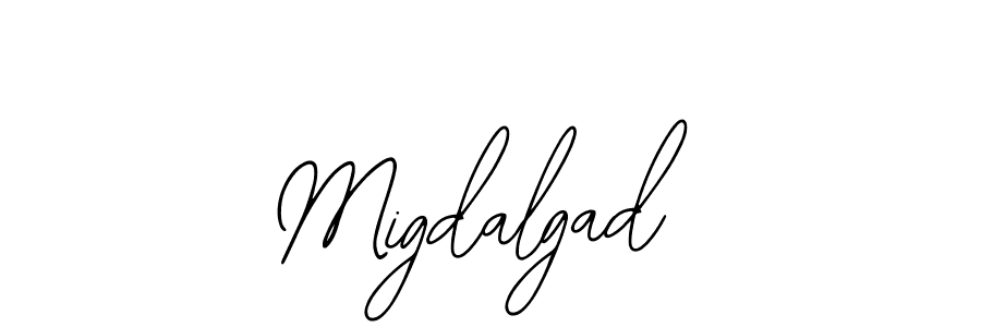 You should practise on your own different ways (Bearetta-2O07w) to write your name (Migdalgad) in signature. don't let someone else do it for you. Migdalgad signature style 12 images and pictures png