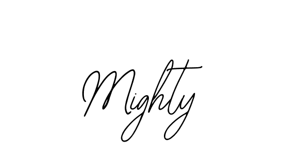 Use a signature maker to create a handwritten signature online. With this signature software, you can design (Bearetta-2O07w) your own signature for name Mighty. Mighty signature style 12 images and pictures png