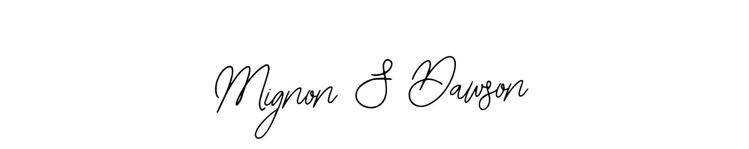 Design your own signature with our free online signature maker. With this signature software, you can create a handwritten (Bearetta-2O07w) signature for name Mignon S Dawson. Mignon S Dawson signature style 12 images and pictures png