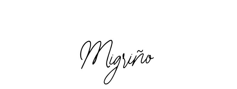 How to make Migriño name signature. Use Bearetta-2O07w style for creating short signs online. This is the latest handwritten sign. Migriño signature style 12 images and pictures png