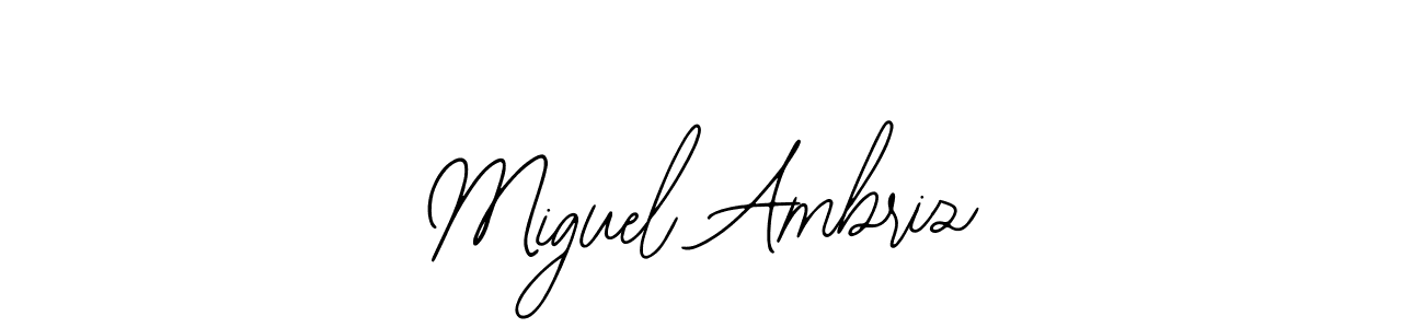 Similarly Bearetta-2O07w is the best handwritten signature design. Signature creator online .You can use it as an online autograph creator for name Miguel Ambriz. Miguel Ambriz signature style 12 images and pictures png