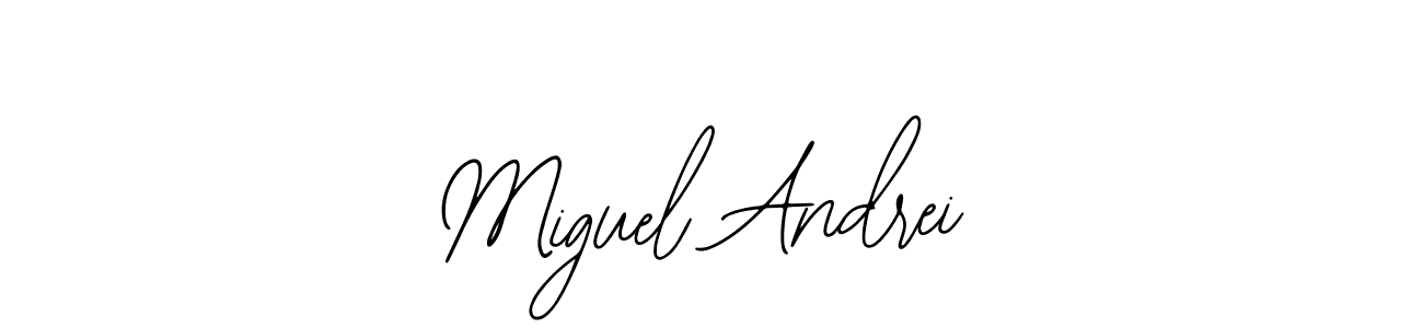 Make a beautiful signature design for name Miguel Andrei. With this signature (Bearetta-2O07w) style, you can create a handwritten signature for free. Miguel Andrei signature style 12 images and pictures png