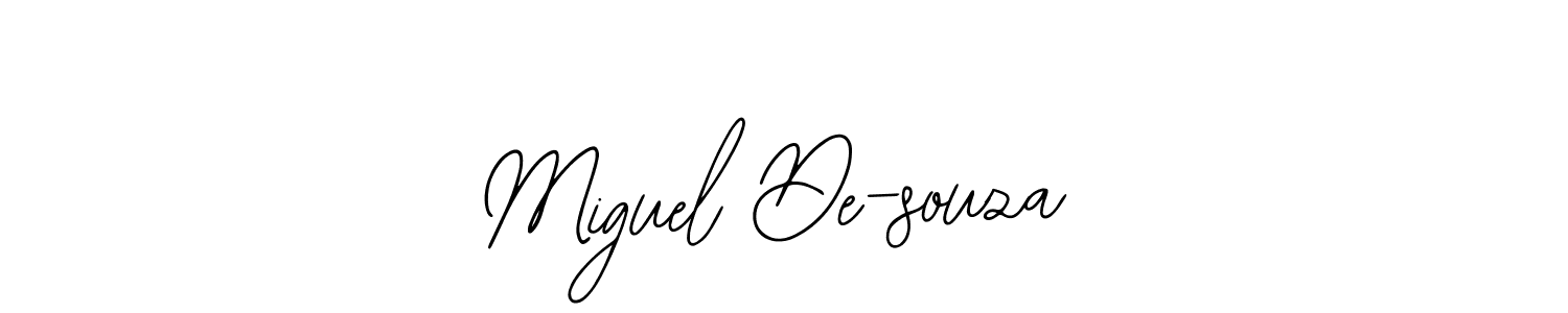 How to make Miguel De-souza signature? Bearetta-2O07w is a professional autograph style. Create handwritten signature for Miguel De-souza name. Miguel De-souza signature style 12 images and pictures png