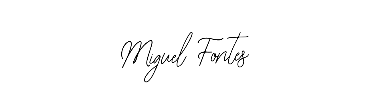 The best way (Bearetta-2O07w) to make a short signature is to pick only two or three words in your name. The name Miguel Fontes include a total of six letters. For converting this name. Miguel Fontes signature style 12 images and pictures png