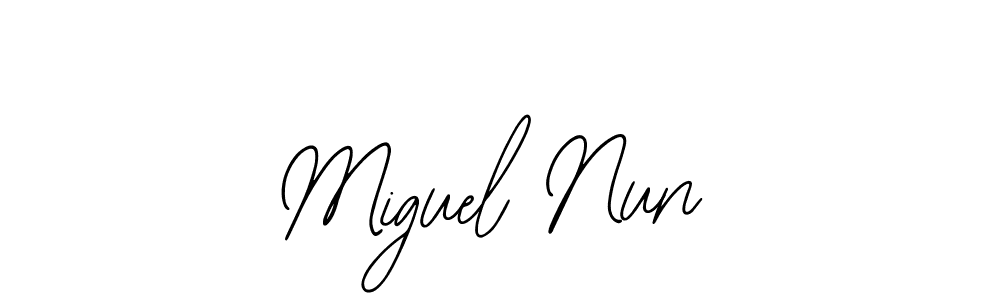How to make Miguel Nun signature? Bearetta-2O07w is a professional autograph style. Create handwritten signature for Miguel Nun name. Miguel Nun signature style 12 images and pictures png