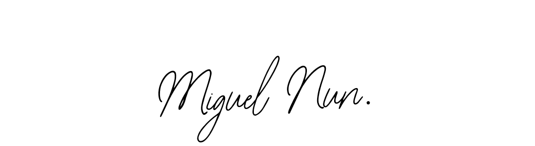 It looks lik you need a new signature style for name Miguel Nun.. Design unique handwritten (Bearetta-2O07w) signature with our free signature maker in just a few clicks. Miguel Nun. signature style 12 images and pictures png