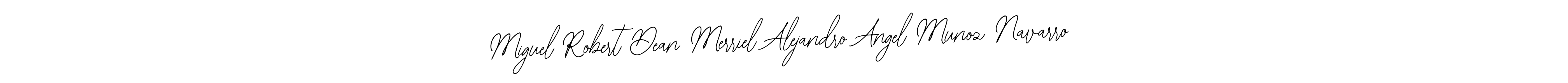 Make a short Miguel Robert Dean Merriel Alejandro Angel Munoz Navarro signature style. Manage your documents anywhere anytime using Bearetta-2O07w. Create and add eSignatures, submit forms, share and send files easily. Miguel Robert Dean Merriel Alejandro Angel Munoz Navarro signature style 12 images and pictures png