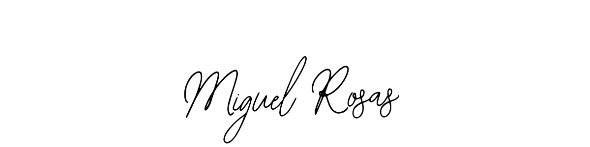 How to make Miguel Rosas name signature. Use Bearetta-2O07w style for creating short signs online. This is the latest handwritten sign. Miguel Rosas signature style 12 images and pictures png