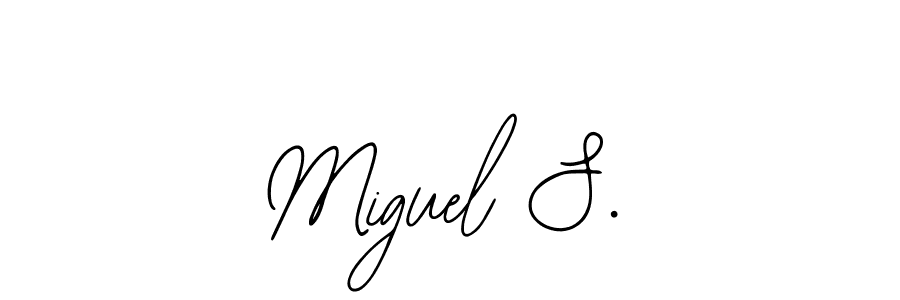 Use a signature maker to create a handwritten signature online. With this signature software, you can design (Bearetta-2O07w) your own signature for name Miguel S.. Miguel S. signature style 12 images and pictures png