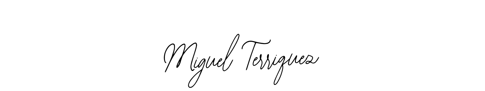 Bearetta-2O07w is a professional signature style that is perfect for those who want to add a touch of class to their signature. It is also a great choice for those who want to make their signature more unique. Get Miguel Terriquez name to fancy signature for free. Miguel Terriquez signature style 12 images and pictures png