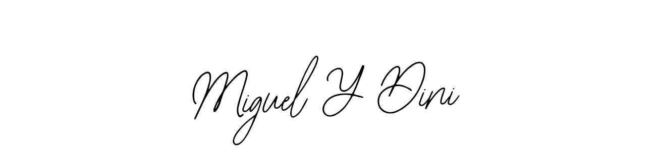 You can use this online signature creator to create a handwritten signature for the name Miguel Y Dini. This is the best online autograph maker. Miguel Y Dini signature style 12 images and pictures png