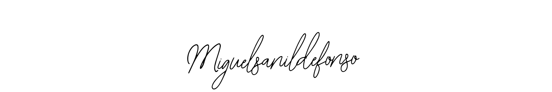 How to make Miguelsanildefonso name signature. Use Bearetta-2O07w style for creating short signs online. This is the latest handwritten sign. Miguelsanildefonso signature style 12 images and pictures png
