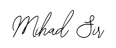 A classic penmanship look for Mihad Sir. The Bearetta-2O07w font brings timeless elegance and confidence to every signed document. Mihad Sir signature style 12 images and pictures png
