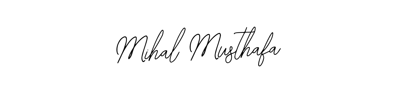 Bearetta-2O07w is a professional signature style that is perfect for those who want to add a touch of class to their signature. It is also a great choice for those who want to make their signature more unique. Get Mihal Musthafa name to fancy signature for free. Mihal Musthafa signature style 12 images and pictures png