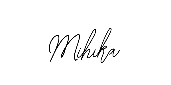 The best way (Bearetta-2O07w) to make a short signature is to pick only two or three words in your name. The name Mihika include a total of six letters. For converting this name. Mihika signature style 12 images and pictures png