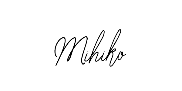 Make a beautiful signature design for name Mihiko. With this signature (Bearetta-2O07w) style, you can create a handwritten signature for free. Mihiko signature style 12 images and pictures png