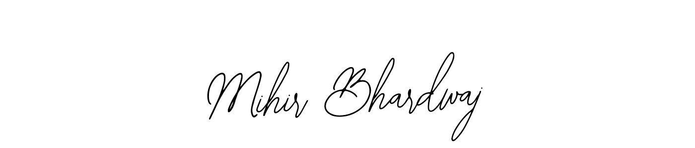 This is the best signature style for the Mihir Bhardwaj name. Also you like these signature font (Bearetta-2O07w). Mix name signature. Mihir Bhardwaj signature style 12 images and pictures png