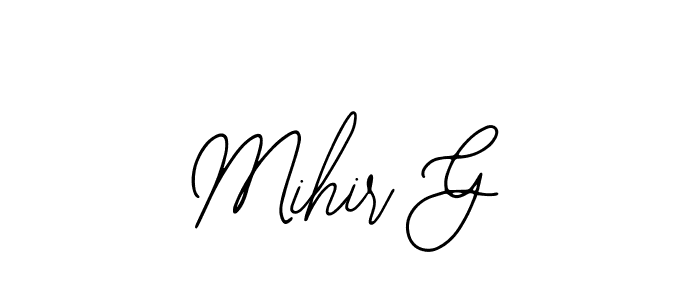 This is the best signature style for the Mihir G name. Also you like these signature font (Bearetta-2O07w). Mix name signature. Mihir G signature style 12 images and pictures png