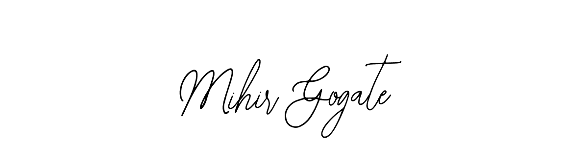 The best way (Bearetta-2O07w) to make a short signature is to pick only two or three words in your name. The name Mihir Gogate include a total of six letters. For converting this name. Mihir Gogate signature style 12 images and pictures png