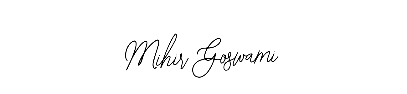 Mihir Goswami stylish signature style. Best Handwritten Sign (Bearetta-2O07w) for my name. Handwritten Signature Collection Ideas for my name Mihir Goswami. Mihir Goswami signature style 12 images and pictures png