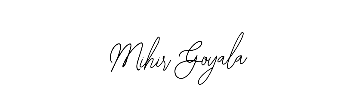 How to Draw Mihir Goyala signature style? Bearetta-2O07w is a latest design signature styles for name Mihir Goyala. Mihir Goyala signature style 12 images and pictures png