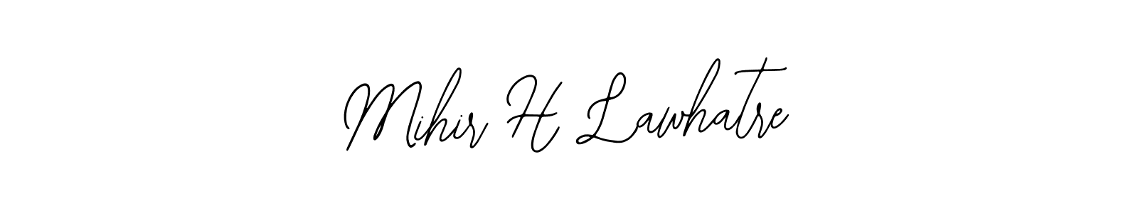 Create a beautiful signature design for name Mihir H Lawhatre. With this signature (Bearetta-2O07w) fonts, you can make a handwritten signature for free. Mihir H Lawhatre signature style 12 images and pictures png