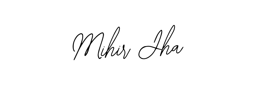 Make a beautiful signature design for name Mihir Jha. With this signature (Bearetta-2O07w) style, you can create a handwritten signature for free. Mihir Jha signature style 12 images and pictures png