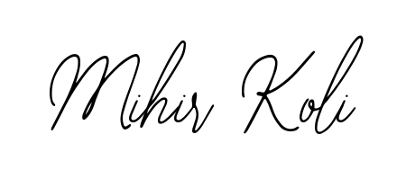Use a signature maker to create a handwritten signature online. With this signature software, you can design (Bearetta-2O07w) your own signature for name Mihir Koli. Mihir Koli signature style 12 images and pictures png