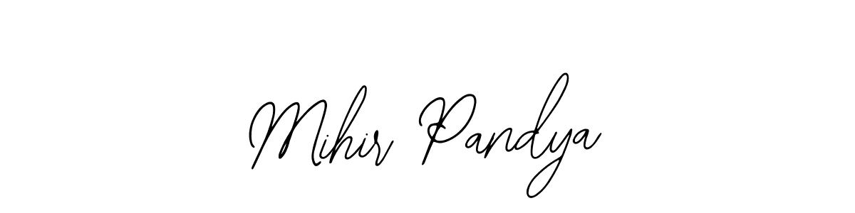 Design your own signature with our free online signature maker. With this signature software, you can create a handwritten (Bearetta-2O07w) signature for name Mihir Pandya. Mihir Pandya signature style 12 images and pictures png