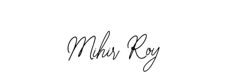 The best way (Bearetta-2O07w) to make a short signature is to pick only two or three words in your name. The name Mihir Roy include a total of six letters. For converting this name. Mihir Roy signature style 12 images and pictures png