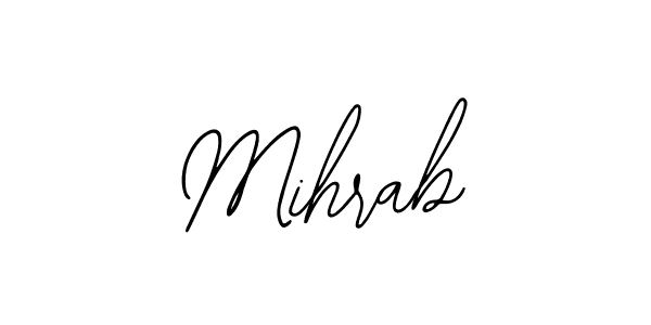How to make Mihrab name signature. Use Bearetta-2O07w style for creating short signs online. This is the latest handwritten sign. Mihrab signature style 12 images and pictures png