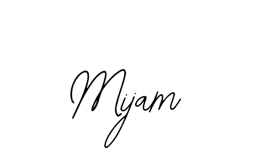 The best way (Bearetta-2O07w) to make a short signature is to pick only two or three words in your name. The name Mijam include a total of six letters. For converting this name. Mijam signature style 12 images and pictures png