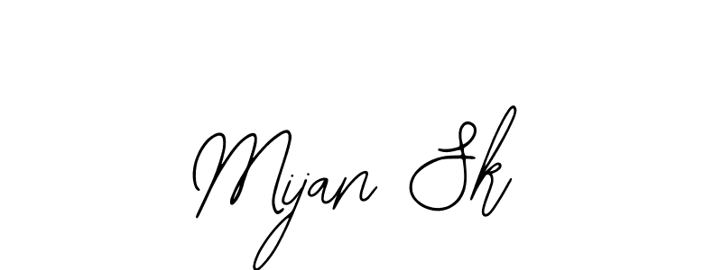 How to make Mijan Sk name signature. Use Bearetta-2O07w style for creating short signs online. This is the latest handwritten sign. Mijan Sk signature style 12 images and pictures png