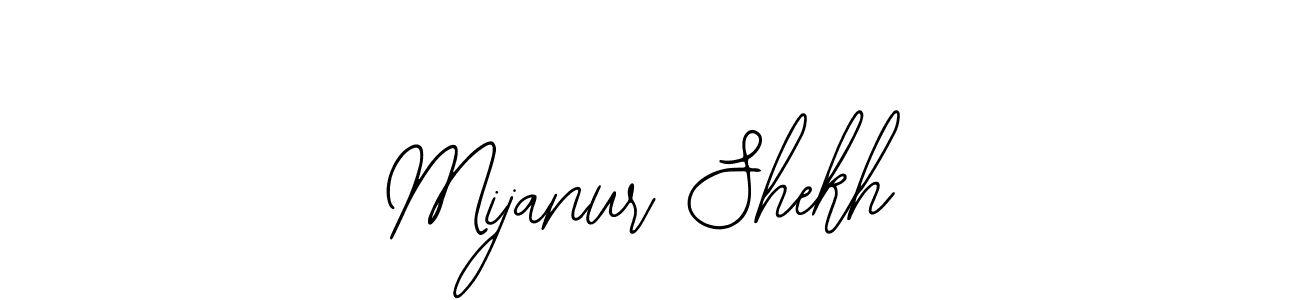 The best way (Bearetta-2O07w) to make a short signature is to pick only two or three words in your name. The name Mijanur Shekh include a total of six letters. For converting this name. Mijanur Shekh signature style 12 images and pictures png