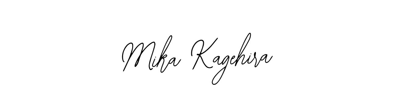 Create a beautiful signature design for name Mika Kagehira. With this signature (Bearetta-2O07w) fonts, you can make a handwritten signature for free. Mika Kagehira signature style 12 images and pictures png