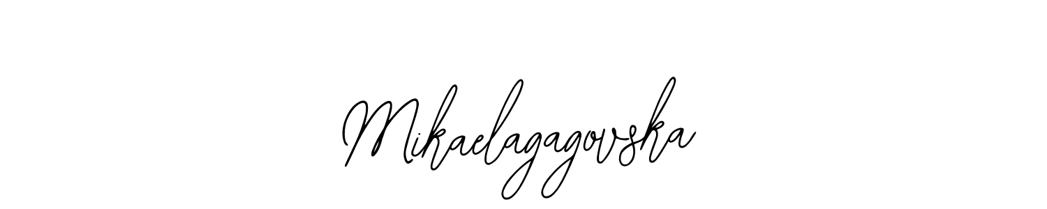 if you are searching for the best signature style for your name Mikaelagagovska. so please give up your signature search. here we have designed multiple signature styles  using Bearetta-2O07w. Mikaelagagovska signature style 12 images and pictures png