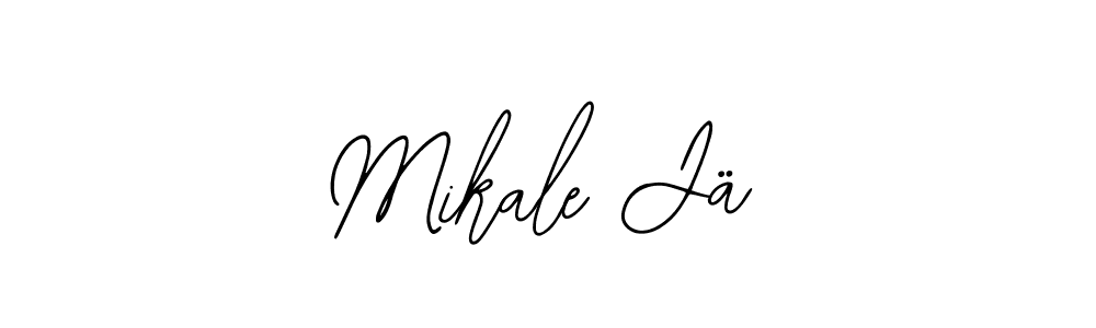 How to make Mikale Jä name signature. Use Bearetta-2O07w style for creating short signs online. This is the latest handwritten sign. Mikale Jä signature style 12 images and pictures png