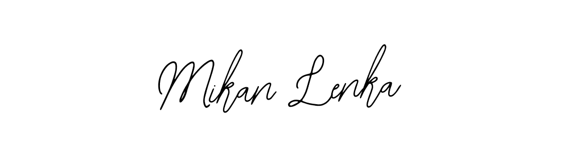 Also You can easily find your signature by using the search form. We will create Mikan Lenka name handwritten signature images for you free of cost using Bearetta-2O07w sign style. Mikan Lenka signature style 12 images and pictures png