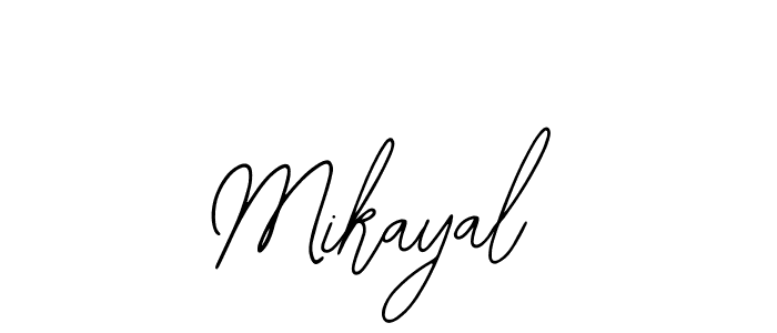 You should practise on your own different ways (Bearetta-2O07w) to write your name (Mikayal) in signature. don't let someone else do it for you. Mikayal signature style 12 images and pictures png
