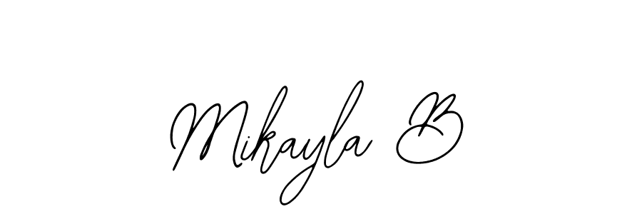 Also You can easily find your signature by using the search form. We will create Mikayla B name handwritten signature images for you free of cost using Bearetta-2O07w sign style. Mikayla B signature style 12 images and pictures png