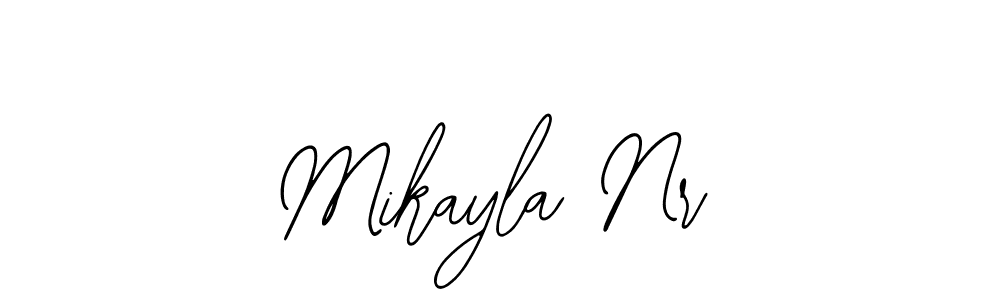 How to make Mikayla Nr name signature. Use Bearetta-2O07w style for creating short signs online. This is the latest handwritten sign. Mikayla Nr signature style 12 images and pictures png
